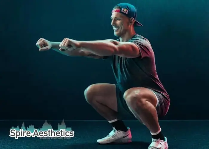 Image of man build leg muscle Merry Hill through exercise